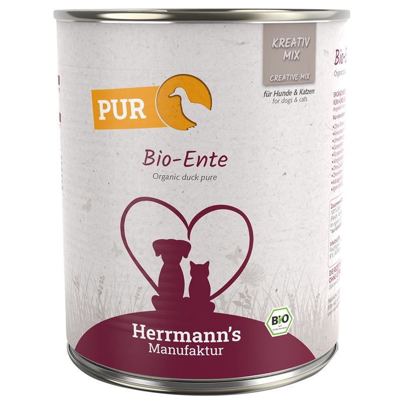 Zooplus Herrmann's Bio Carne pura 6 x 800 g Alimento umido Negozio online di fabbrica