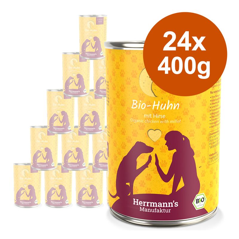 Zooplus Herrmann's Classic Bio Menù 24 x 400 g Umido per cane Offerta speciale