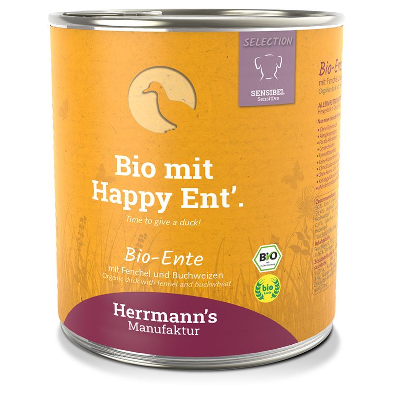 Zooplus Herrmann's Bio Menù Sensitive 12 x 800 g Umido cane Comprare a buon mercato