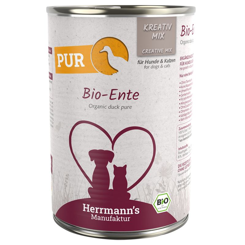 Zooplus Herrmann's Bio Carne pura 12 x 400 g Alimento umido Flash Sale