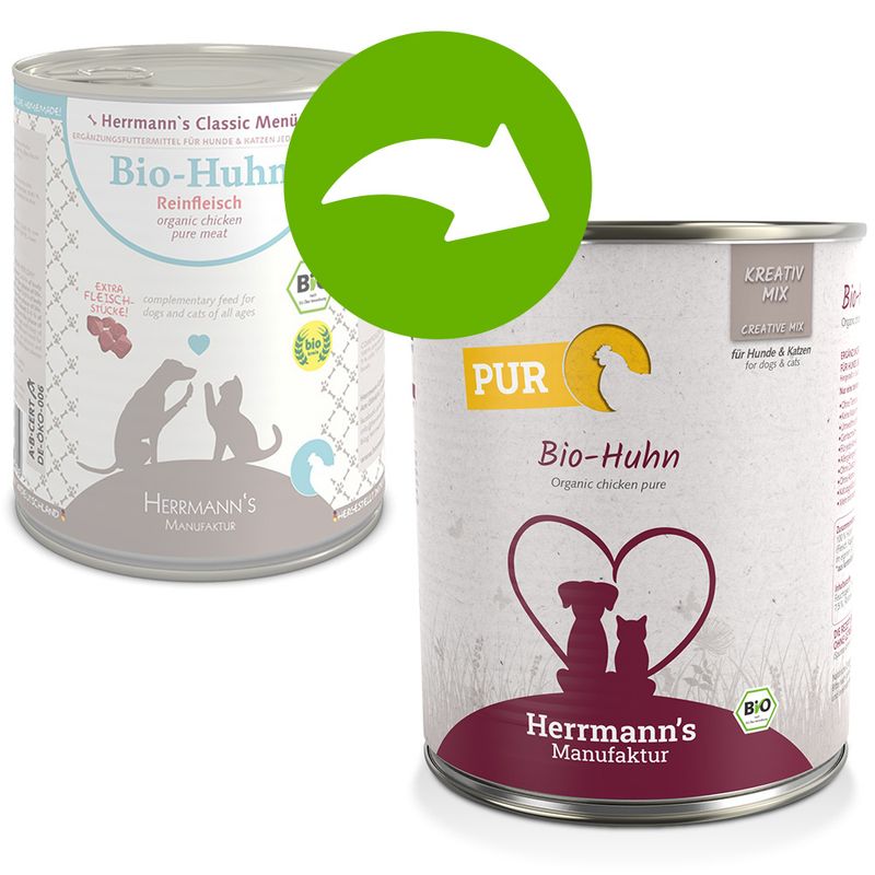 Zooplus Herrmann's Bio Carne pura 12 x 800 g Alimento umido Shopping online