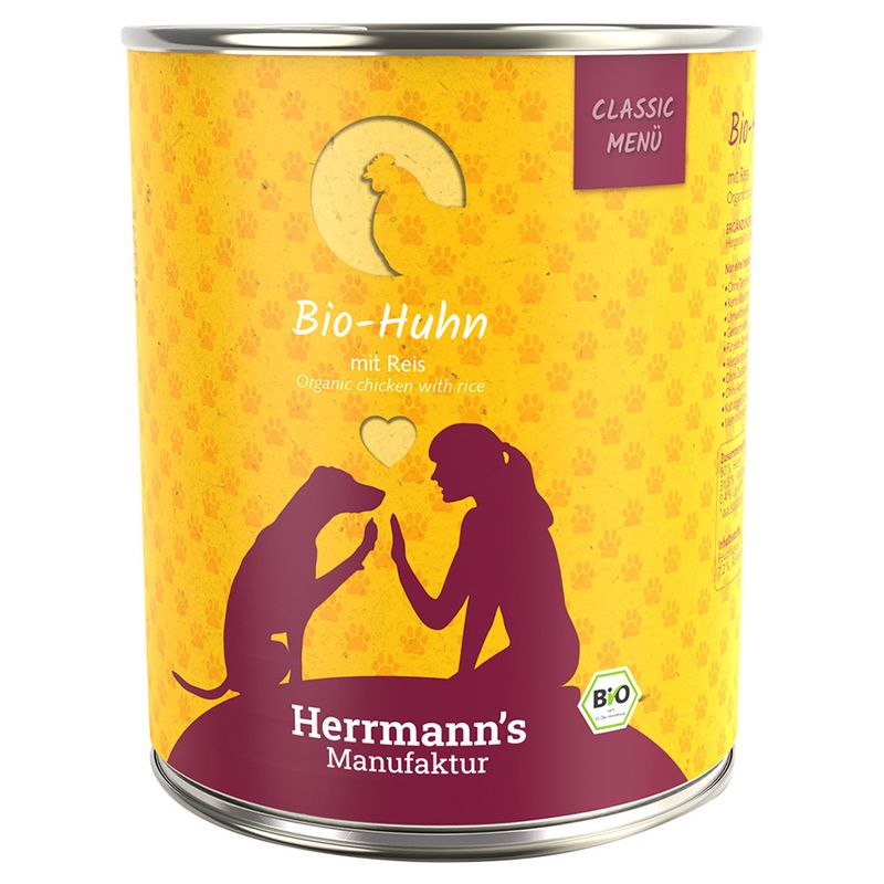 Zooplus Herrmann's Classic Bio Menù 12 x 800 g Umido cane Offerta esclusiva