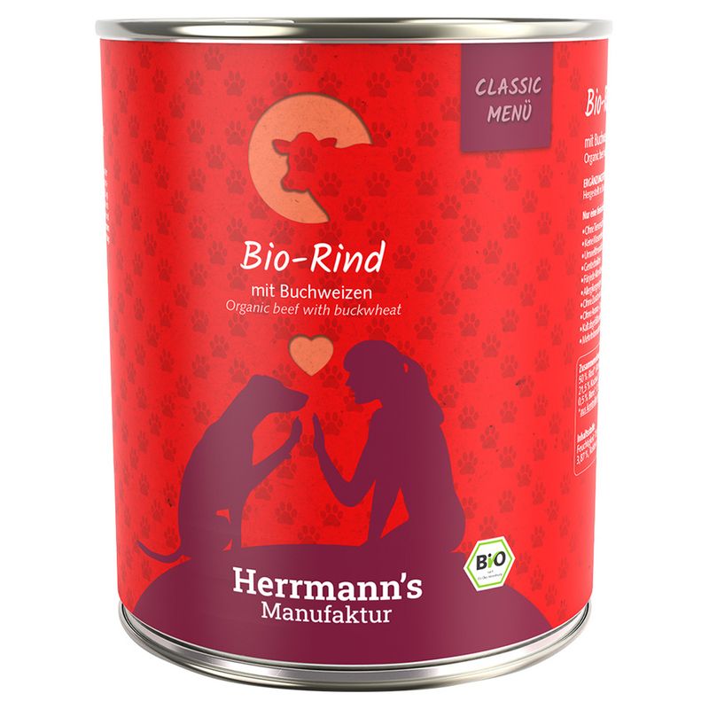 Zooplus Herrmann's Classic Bio Menù 12 x 800 g Umido cane Offerta esclusiva