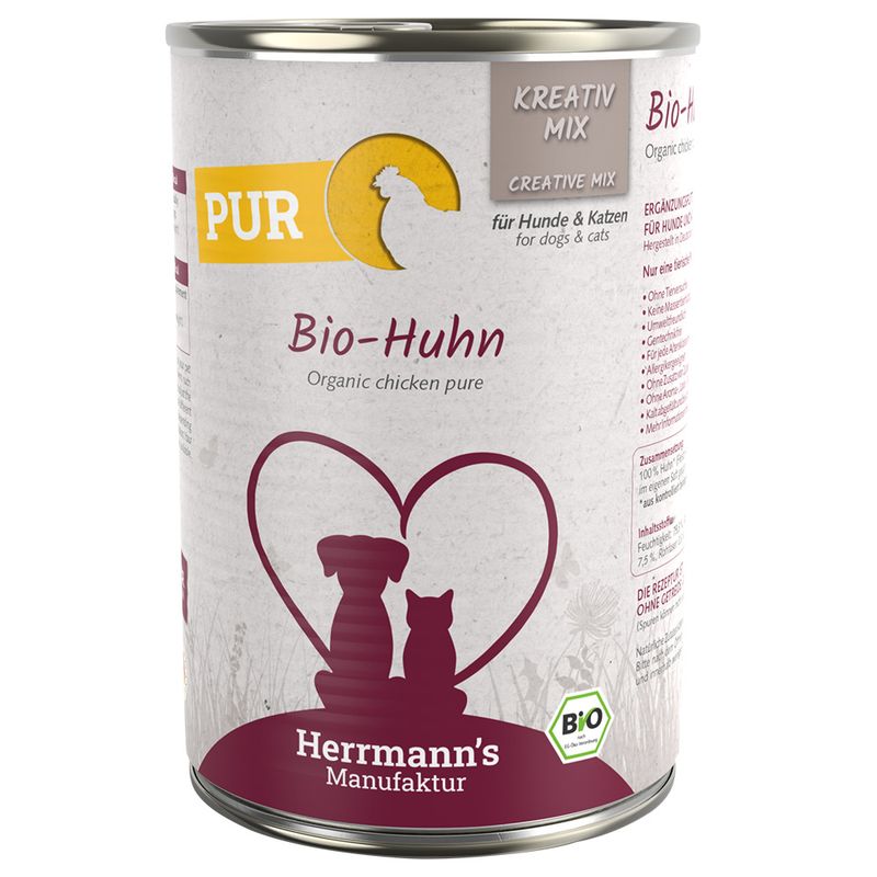 Zooplus Herrmann's Bio Carne pura 24 x 400 g Alimento umido Vendite stagionali