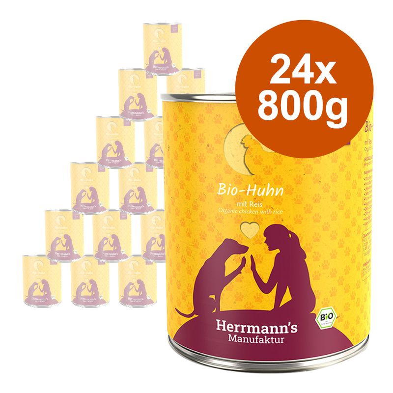 Zooplus Herrmann's Classic Bio Menù 24 x 800 g Umido cane