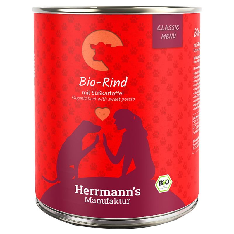 Zooplus Herrmann's Classic Bio Menù 24 x 800 g Umido cane Offerta natalizia