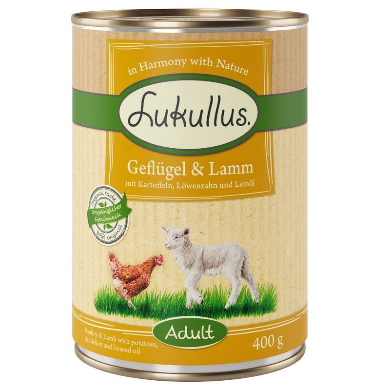 Zooplus 20 + 4 gratis 24 x 400 g Lukullus Umido per cani Offerta Giorno del Papà