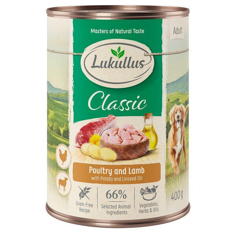 Zooplus Lukullus Adult senza cereali 6 x 400 g Alimento umido per cani Offerta migliore