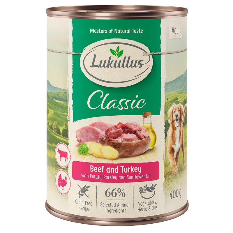 Zooplus Lukullus Adult senza cereali 6 x 400 g Alimento umido per cani Offerta migliore