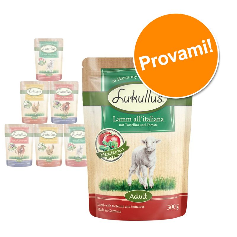 Zooplus Lukullus in buste Pacco misto 6 x 300 g Alimento umido per cane Latest fashion