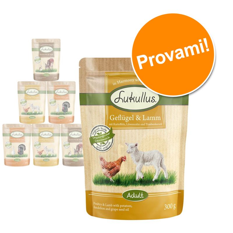 Zooplus Lukullus in buste Pacco misto 6 x 300 g Alimento umido per cane Latest fashion