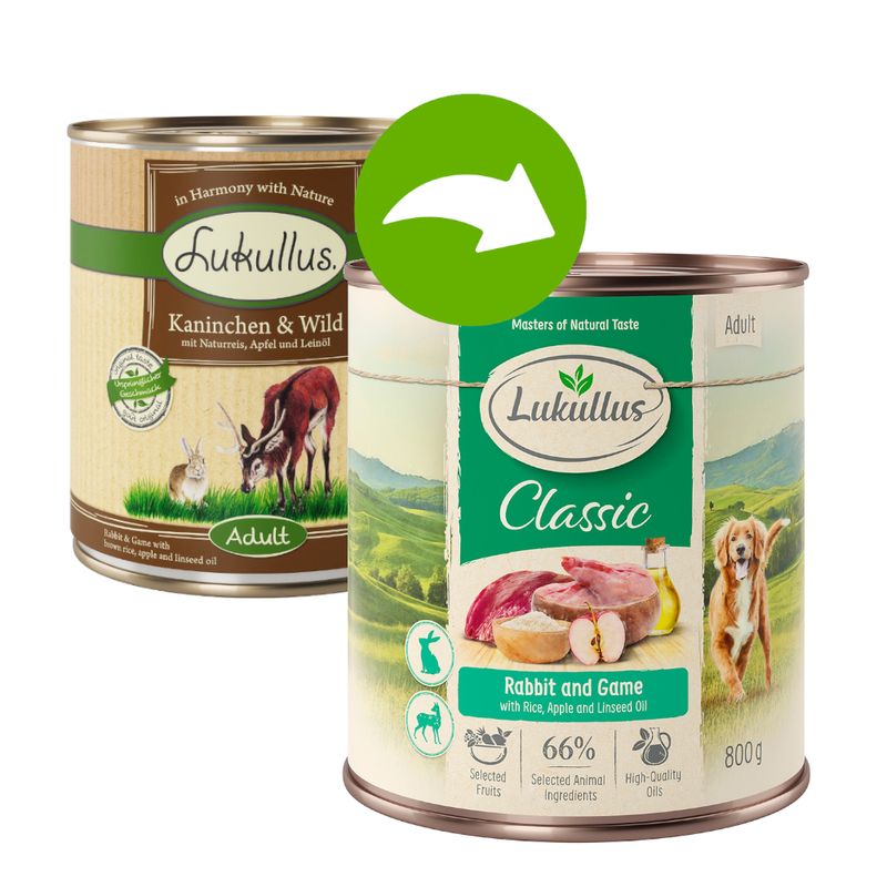 Zooplus Lukullus Adult 6 x 400 g Alimento umido per cani Grandi sconti