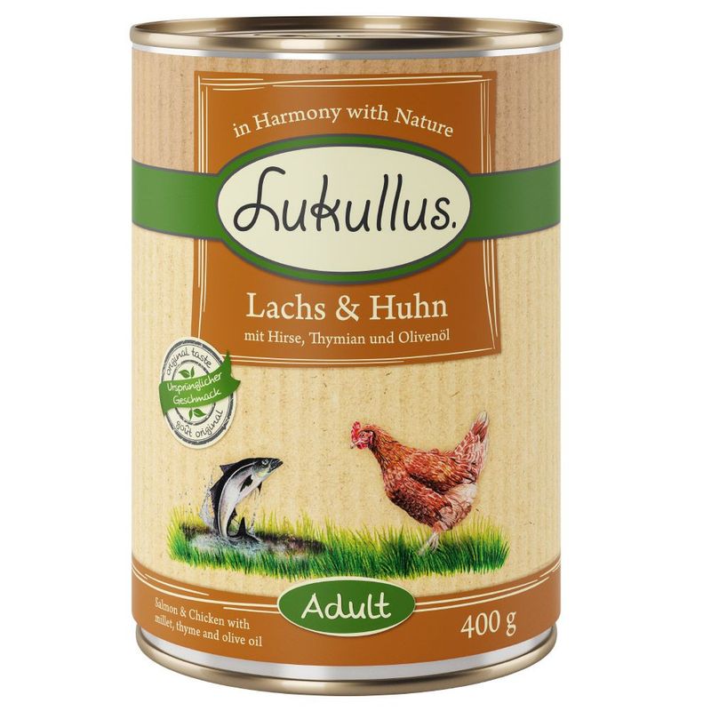 Zooplus Lukullus Adult 6 x 400 g Alimento umido per cani Grandi sconti