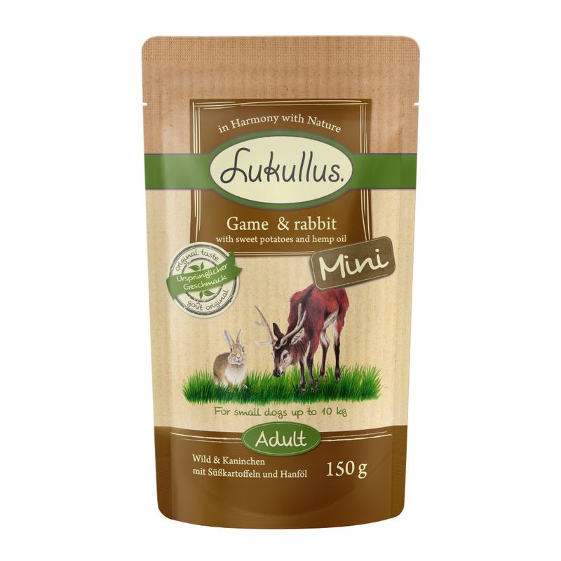 Zooplus Lukullus Adult Mini senza cereali 6 x 150 g Offerte stagionali