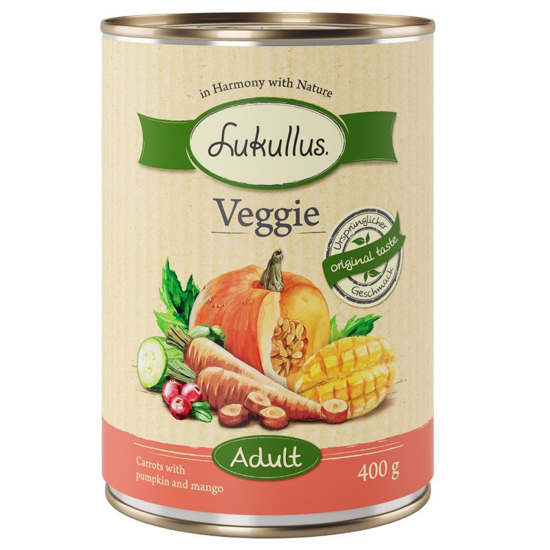Zooplus Lukullus Veggie 6 x 400 g Umido cane Liquidazione