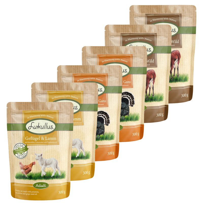 Zooplus Multipack Risparmio Lukullus in buste 48 x 300 g Sconti VIP