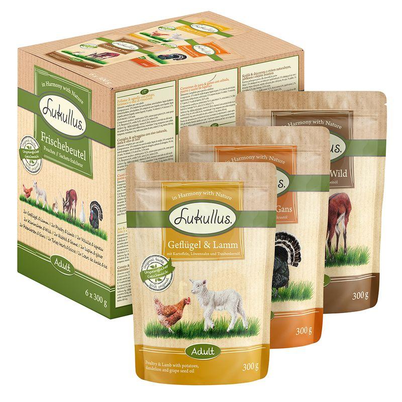Zooplus Multipack Risparmio Lukullus in buste 48 x 300 g Sconti VIP
