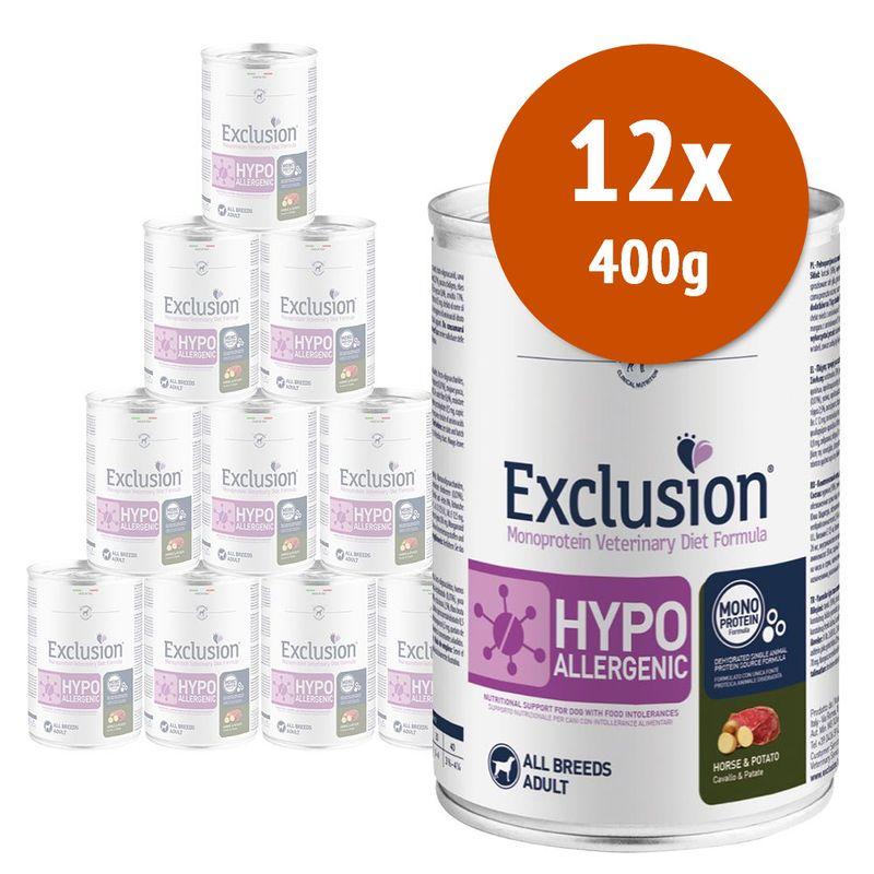 Zooplus Exclusion Diet Hypoallergenic 12 x 400 g Offerta settimanale