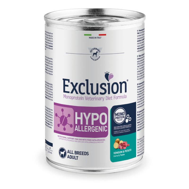 Zooplus Exclusion Diet Hypoallergenic 12 x 400 g Offerta settimanale