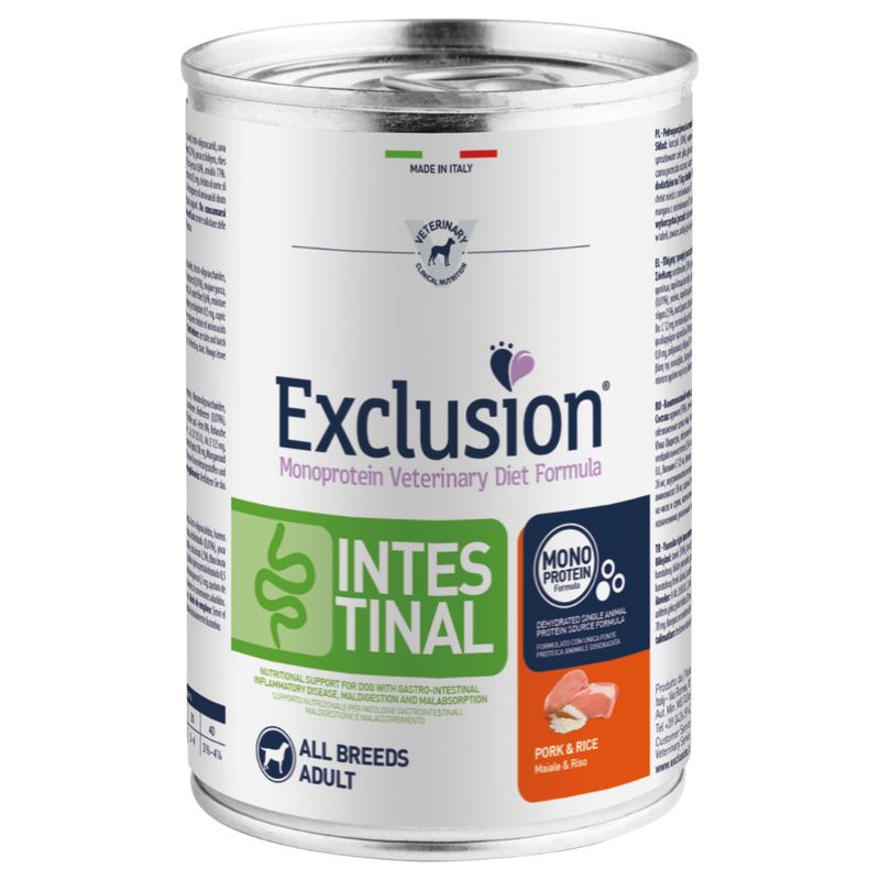 Zooplus Exclusion Diet Intestinal 12 x 400 g Alimento umido per cani Ultimi tre giorni