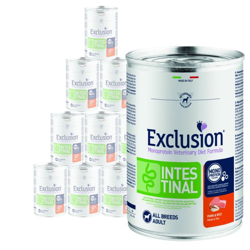 Zooplus Exclusion Diet Intestinal 12 x 400 g Alimento umido per cani Ultimi tre giorni