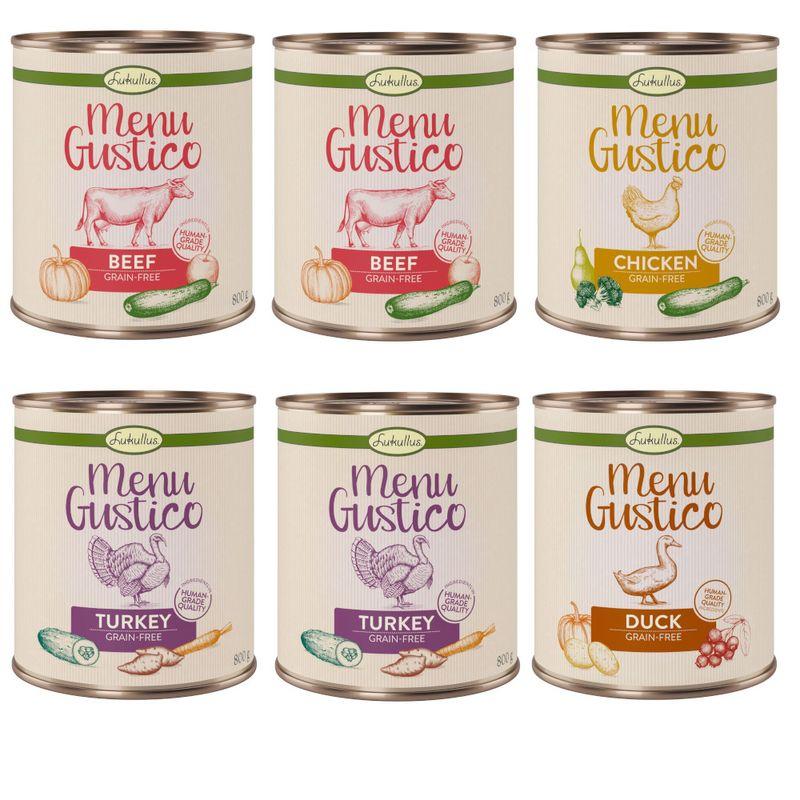 Zooplus Set prova misto Lukullus Menu Gustico Alimento umido per cani Solo un giorno rimasto