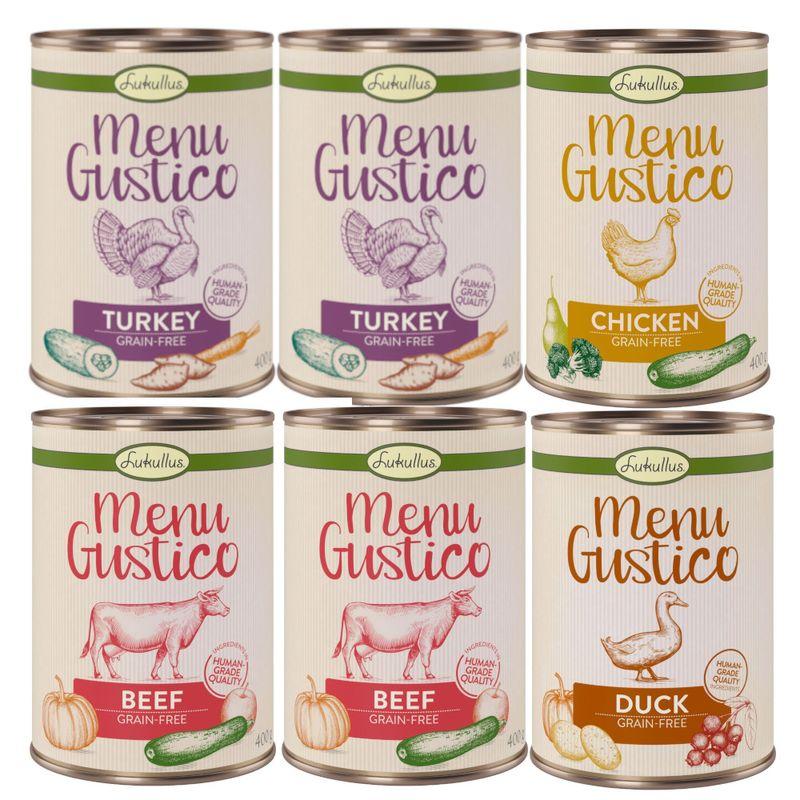 Zooplus Set prova misto Lukullus Menu Gustico Alimento umido per cani Solo un giorno rimasto