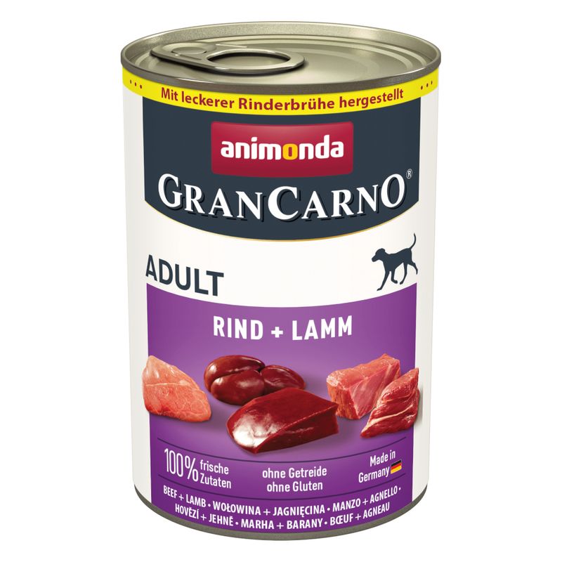 Zooplus animonda GranCarno Original Adult 6 x 400 g Umido per cane Trasporto libero internazionale