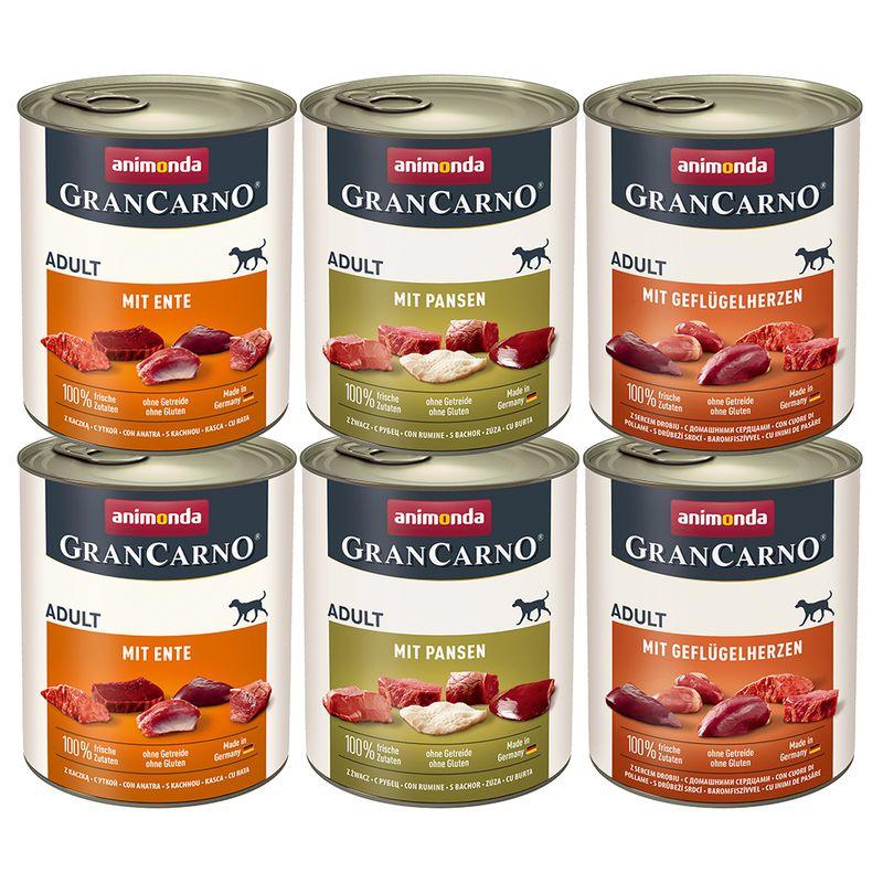 Zooplus animonda GranCarno Original 12 x 800 g Umido per cane Limitato a 3 giorni