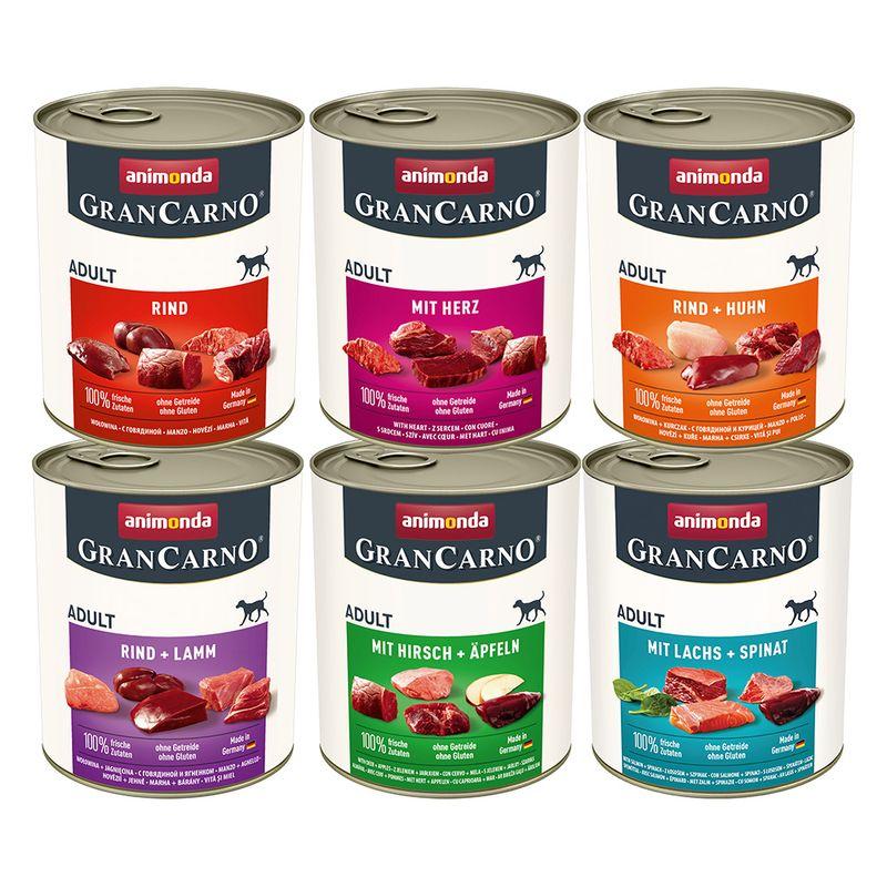 Zooplus animonda GranCarno Original 12 x 800 g Umido per cane Limitato a 3 giorni