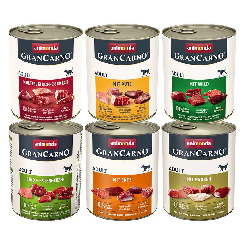 Zooplus animonda GranCarno Original 12 x 800 g Umido per cane Limitato a 3 giorni