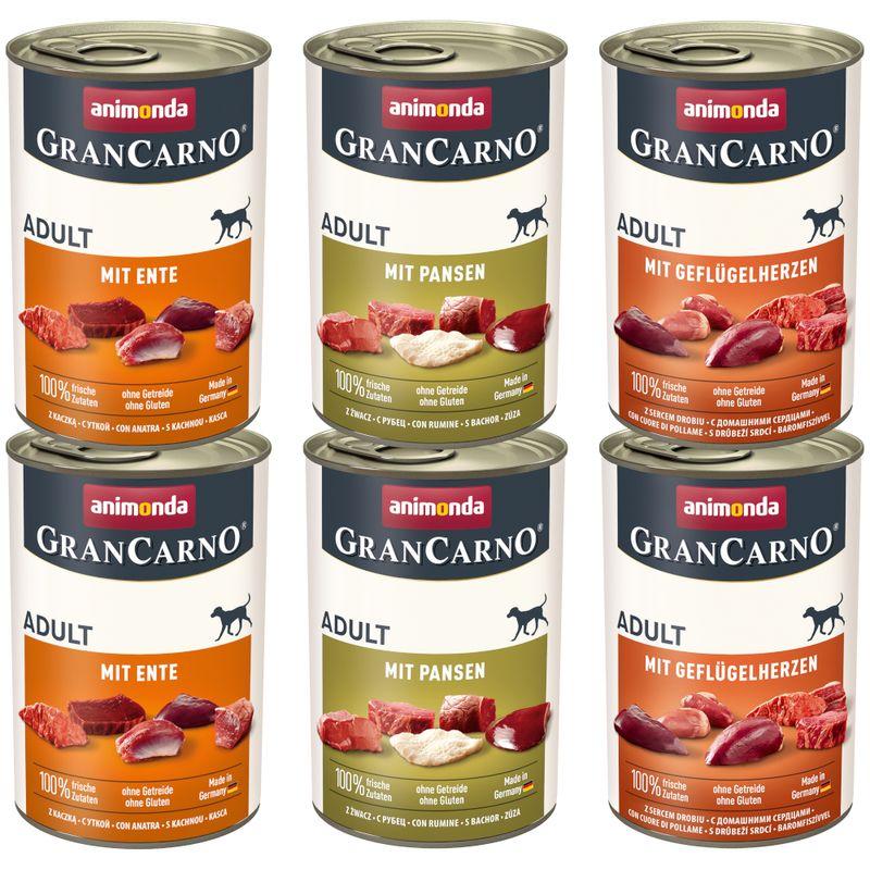 Zooplus animonda GranCarno Original 12 x 400 g Umido per cane Esporta salva