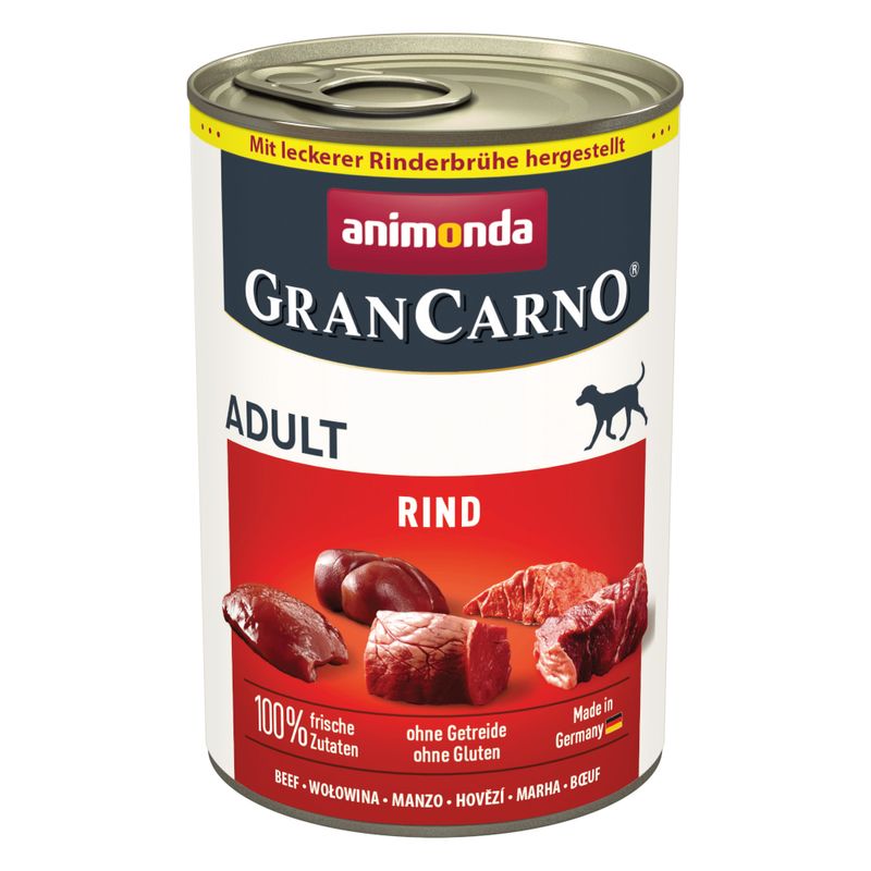 Zooplus animonda GranCarno Original 12 x 400 g Umido per cane Esporta salva