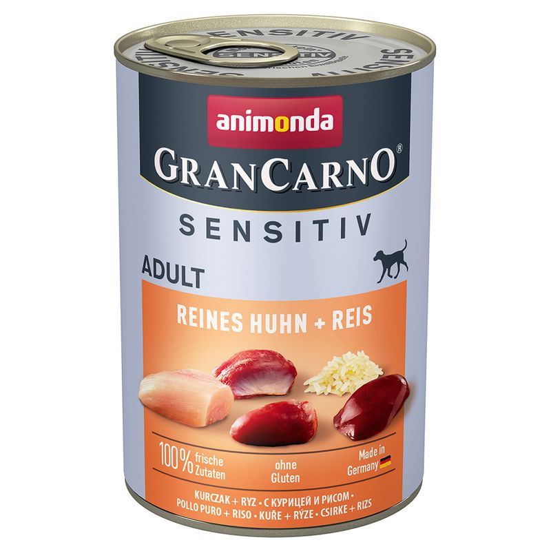 Zooplus animonda GranCarno Adult Sensitive 6 x 400 g umido per cane In Linea