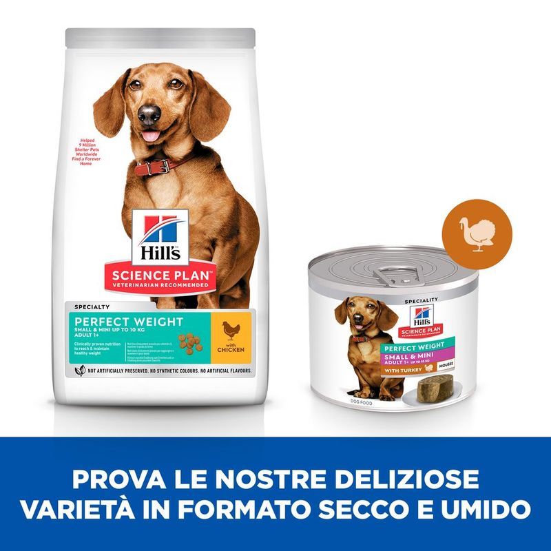 Zooplus Hill's Science Plan Perfect Weight Adult Small & Mini Mousse umido per cane Novità