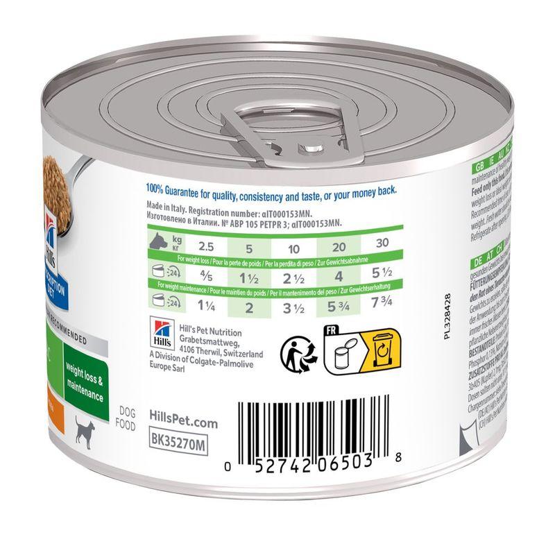 Zooplus Hill's Prescription Diet Metabolic Weight Management Pollo umido per cane Economico