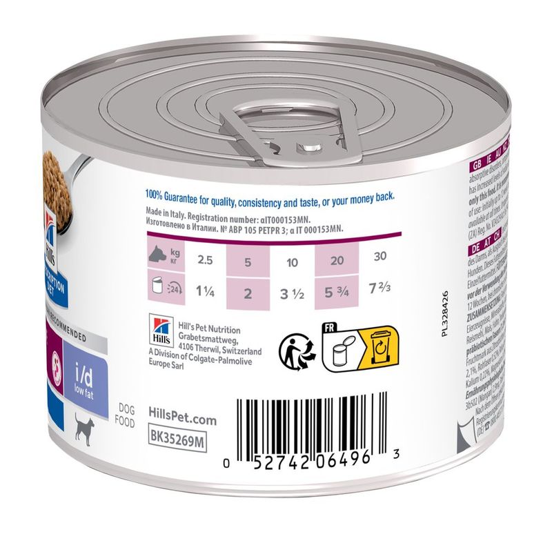 Zooplus Hill's Prescription Diet i/d Low Fat Digestive Care umido per cani In Vendita