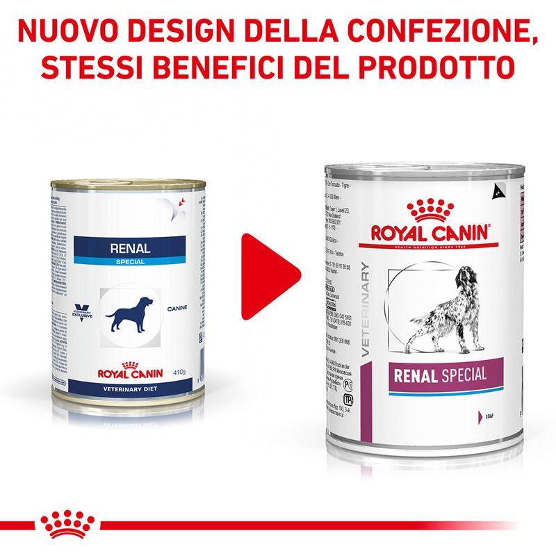 Zooplus Royal Canin Renal Special Canine Veterinary Mousse umido per cane Vendita calda