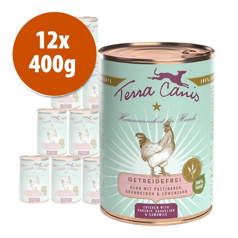 Zooplus Terra Canis Senza cereali 12 x 400 g umido per cane Enormi risparmi