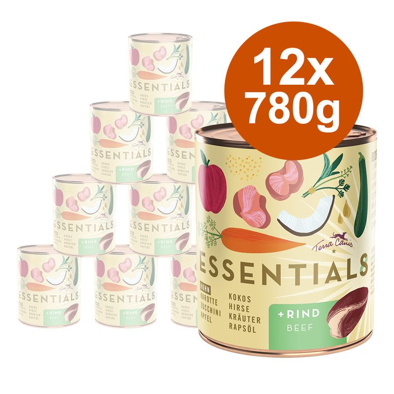 Zooplus Terra Canis Essential 8+ 12 x 780 g Umido cane