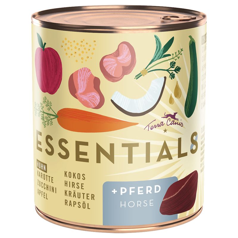 Zooplus Terra Canis Essential 8+ 6 x 780 g Umido cane Ultimi tre giorni