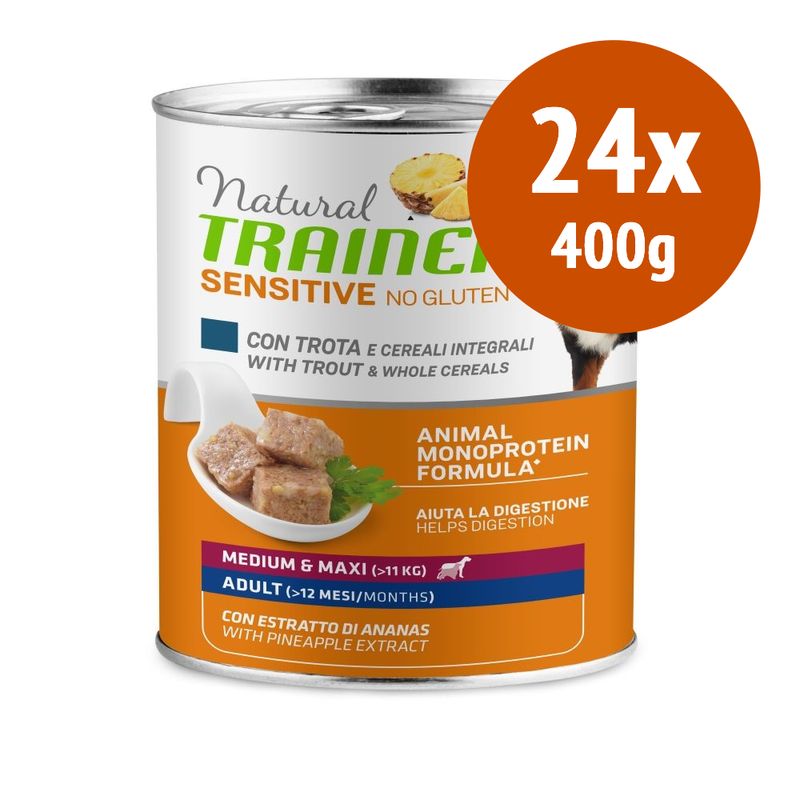 Zooplus Natural Trainer Adult Medium/Maxi 24 x 400 g
