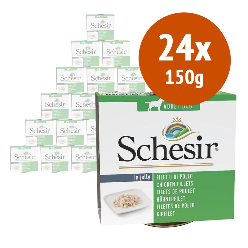 Zooplus Schesir 24 x 150 Alimento umido per cani