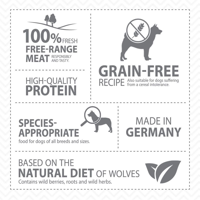 Zooplus 5 + 1 gratis 6 x 400 g Wolf of Wilderness Alimento umido per cani Prezzo di fabbrica