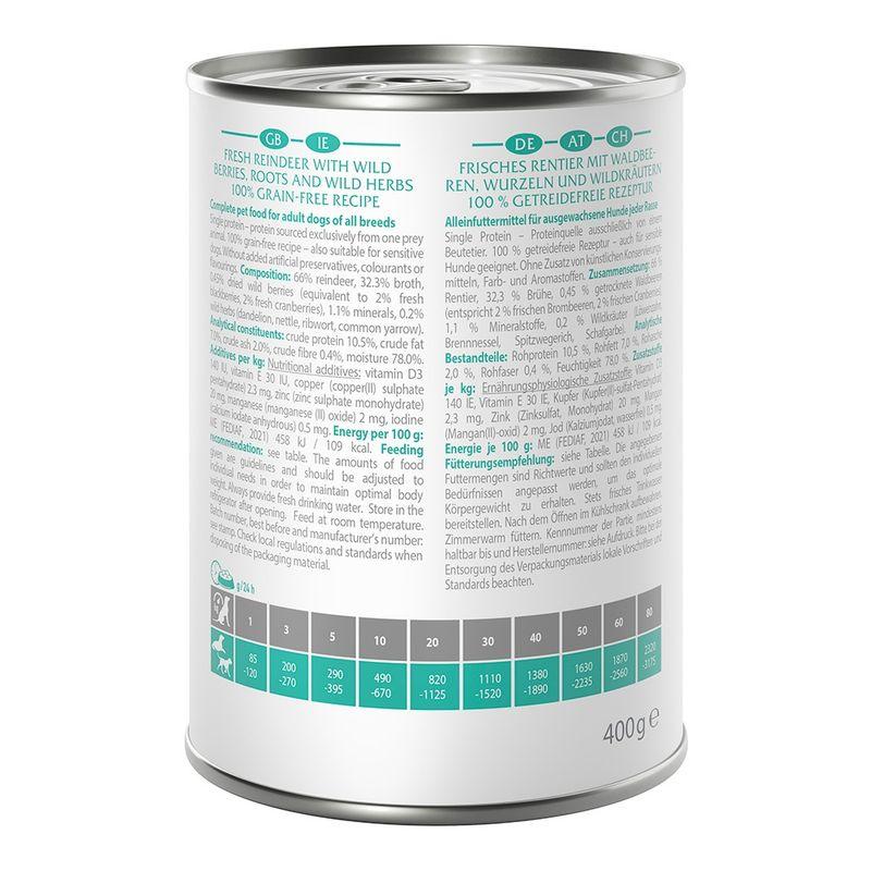 Zooplus Wolf of Wilderness Adult 6 x 400 g umido Single Protein per cane Flash Sale
