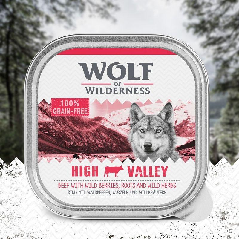 Zooplus Wolf of Wilderness Adult 6 x 300 g umido per cane Shopping online