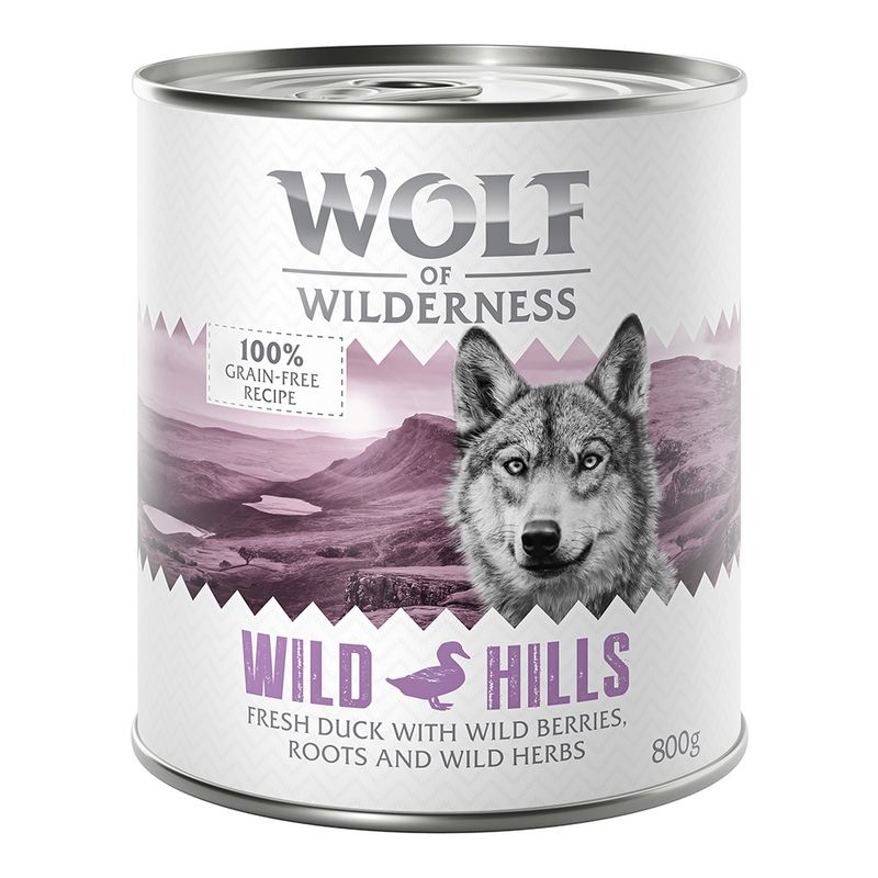 Zooplus Wolf of Wilderness Adult 12 x 800 g umido Single Protein per cane Offerta Giorno del Papà