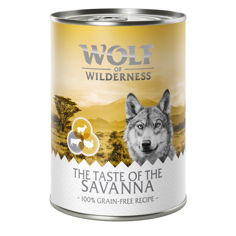 Zooplus Wolf of Wilderness "The Taste Of" 6 x 400 g umido per cane Offerta San Valentino