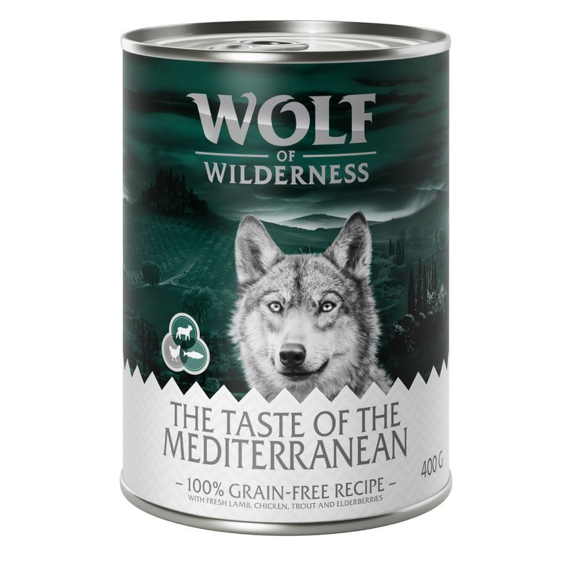 Zooplus Wolf of Wilderness "The Taste Of" 6 x 400 g umido per cane Offerta San Valentino