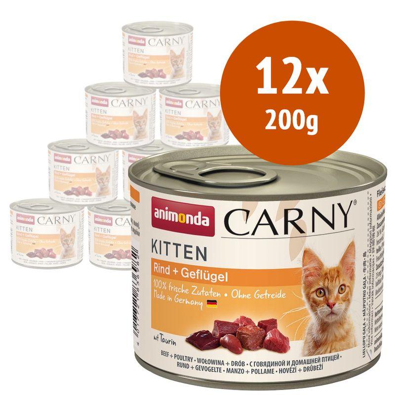 Zooplus animonda Carny Kitten 12 x 200 g Alimento umido per gattini Online Outlet
